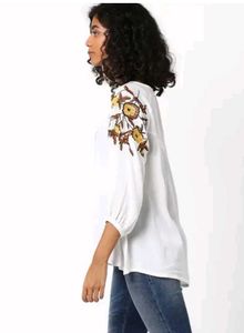 Boho Embroidered Tunic / Summer Top