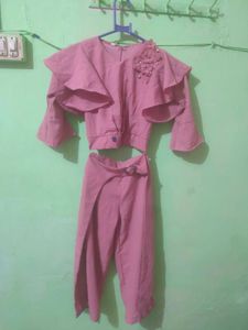 Floral Print Girls&#39; Outfit