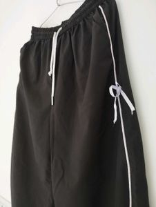 Black Casual Pajama with Side Ribbon