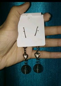 Long Black Earrings
