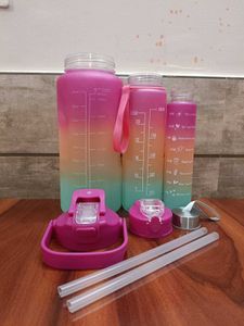 Motivational Water Bottle Set Of 3