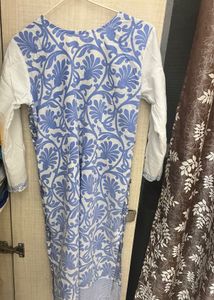 Blue Floral Print Kurta💙