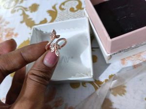 GIVA Silver Rose gold Ring