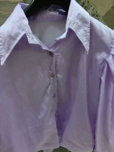Lavender Crop shirt - Stylish &amp; Chic