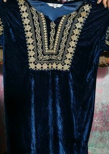 women velvet stylish kurti