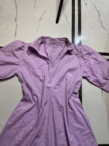 Purple Fit Nd Flare Dress