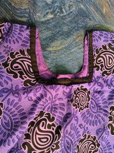 Purple Printed Kurta