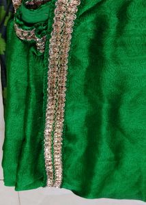 😍💚Beautiful Green Silk Saree😍💚