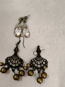 7 Pairs of Earrings &amp; 1 Ring - Mixed