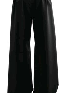 Black Graphic Print Pants