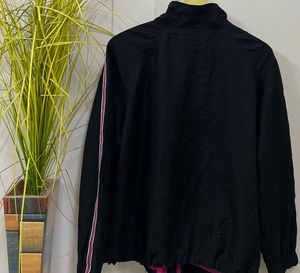 Vintage Black &amp; Pink Track Jacket