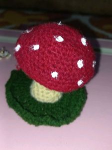 Mushroom Chrochet Jewellary Holder