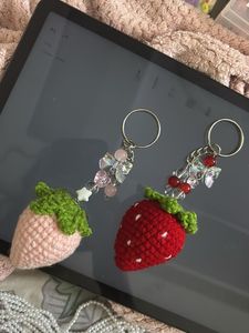 Strawberry Charm Keychains