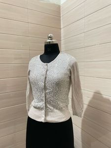 Sequin Embellished Cardigan