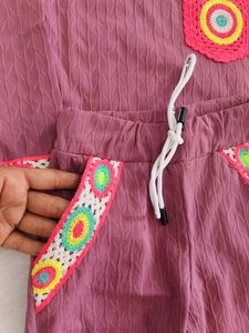 Adorable Kids' Outfit with Crochet Details