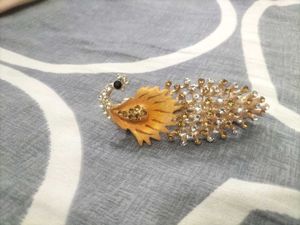Peacock Design Hair Clip
