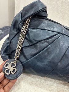 Blue Leather Bag