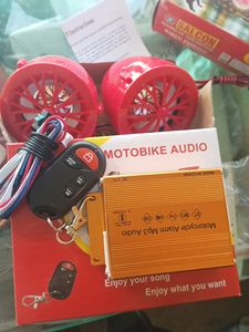 Motor Bike Music System With Alarm