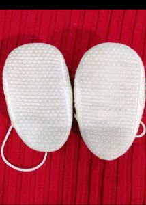 Infant White Booties