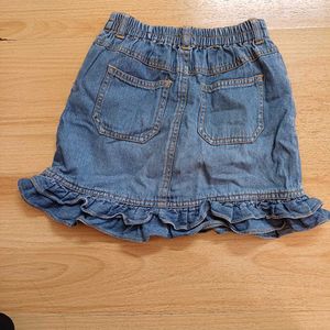 Denim Ruffle Skirt for 5 to 7.5 yrs old