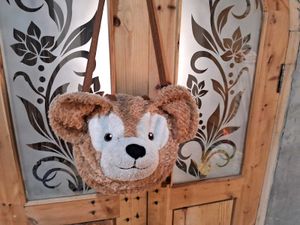 Duffy Cute Bear Face Plush Tote Bag