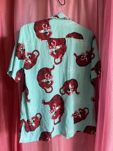 Tiger Print Button-Down
