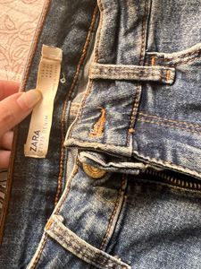 Striped Denim Jeans