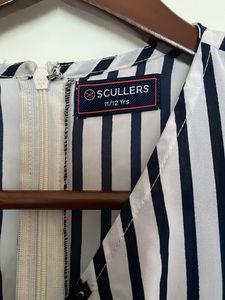 Striped Wrap Blouse