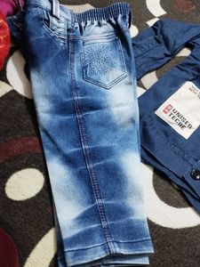baby boy Denim Shirt &amp; Jeans Set