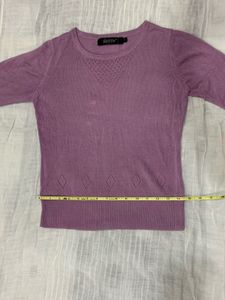 Cute Lilac Knit Top