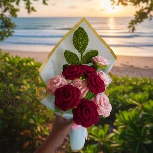 Crochet Rose Bouquet