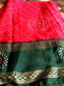 Gorgeous Saree With Velvet Blouse