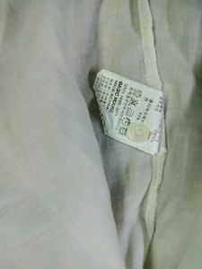 White Button-Down Top