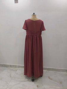 Elegant Mauve Maxi Dress