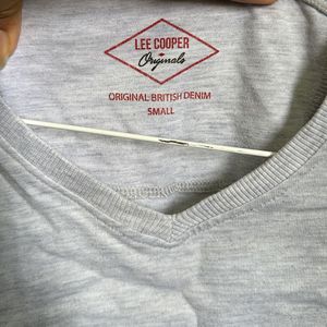 Lee Cooper Gray V-Neck Tee