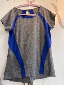 “Sporty Grey and Blue Activewear