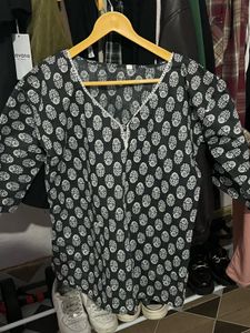 Black Lace Short Kurti🫶