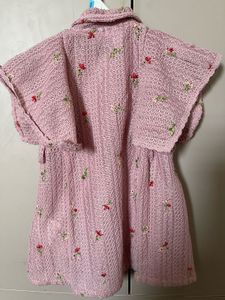 Peppermint Kids Floral Knit Frock