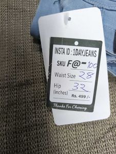 F@100 Size-28 Straight Jeans