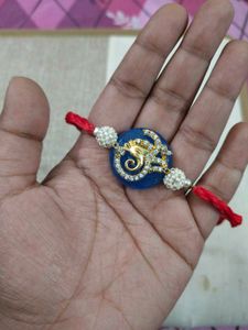 Semi Precious Stone Ganeshji Rakhi Rakshabandhan