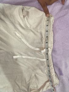Beige Urbanic Linen Pants Women