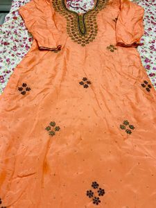 Peach Dress Material