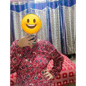 Red Floral Shirt