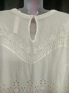 Zara Lace Eyelet Ruffle Top 💖