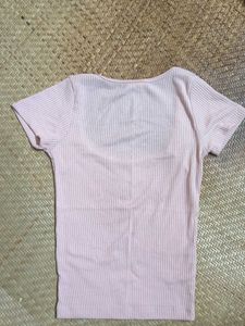 Ribbed Square Neck Top