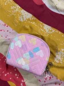 A beautiful hearted printed wallet