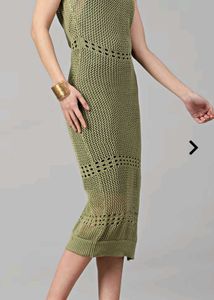 Olive Knit Bodycon Dress
