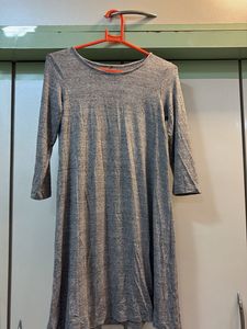 Gray Casual Dress
