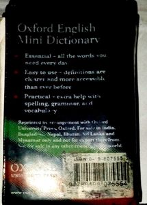 OXFORD ENGLISH MINI DICTIONARY