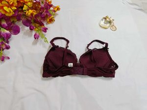 🇳🇿💫💗 Maroon Sexy Look Lace Bra